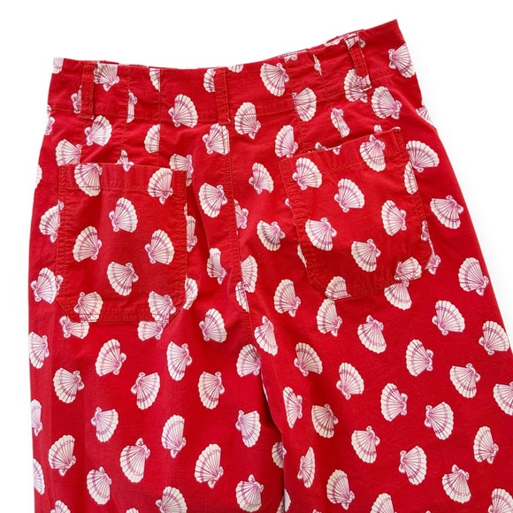 Anthropologie | Maeve • The Colette Red Sea Shell Pants - Picture 9 of 15